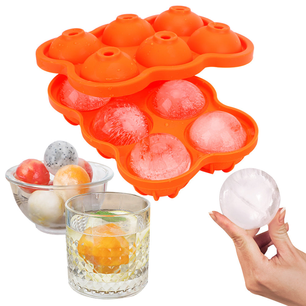 Large Ice Cube Maker Silicone Mold 6 Cell
