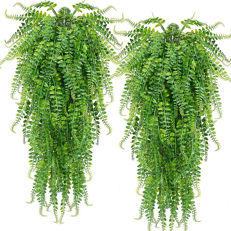 Artificial Hanging Fern Plant Decor