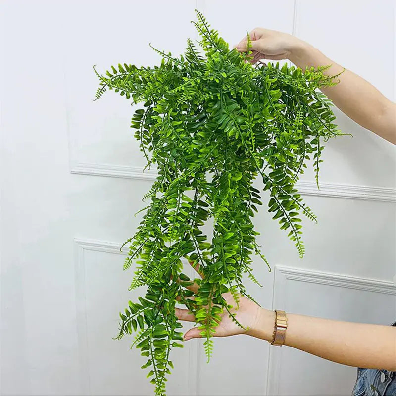 Artificial Hanging Fern Plant Decor