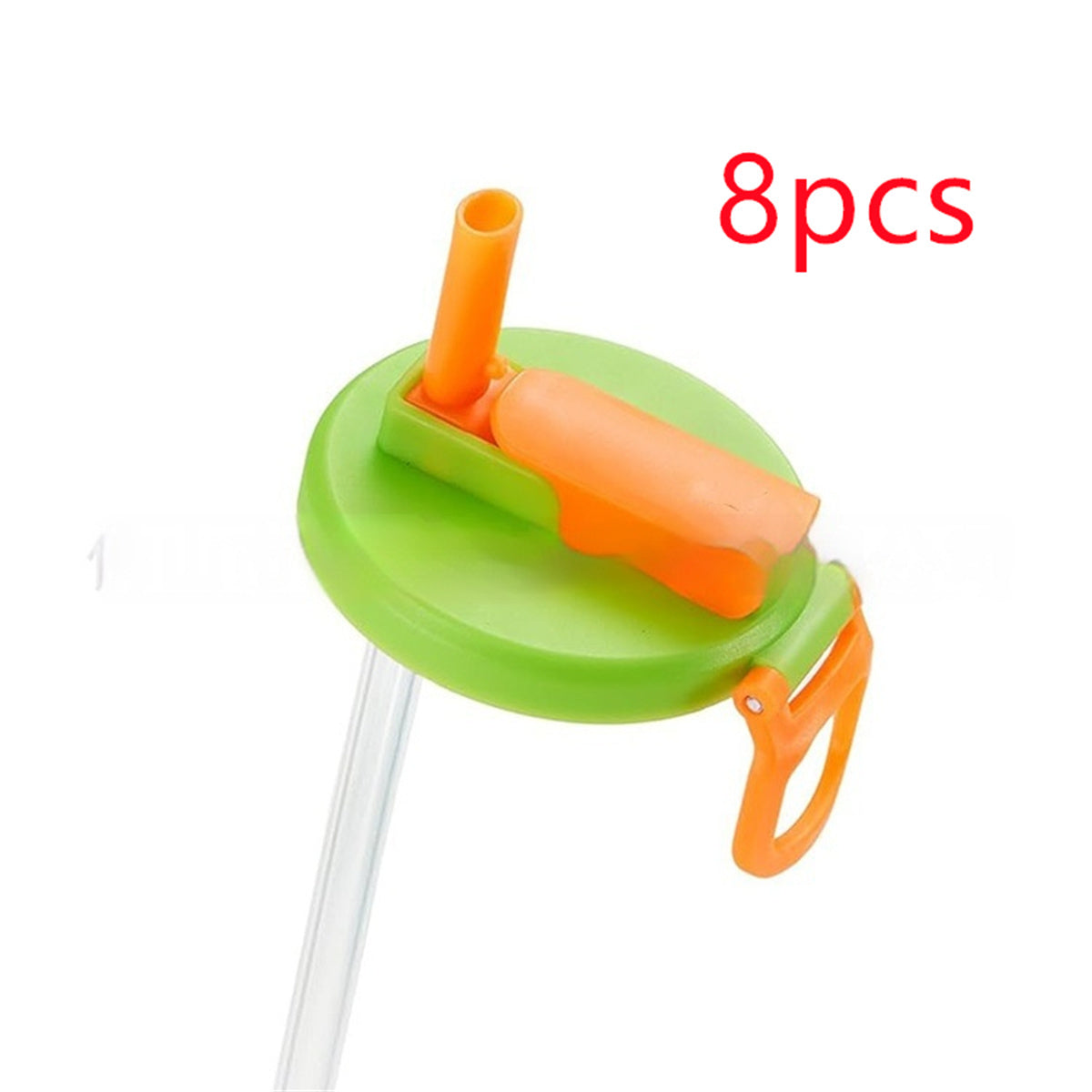 Soda Can Lid with Straw