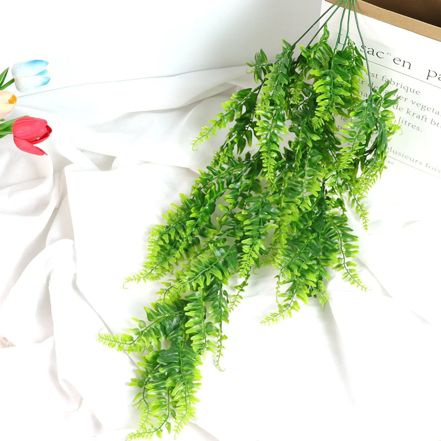Artificial Hanging Fern Plant Decor