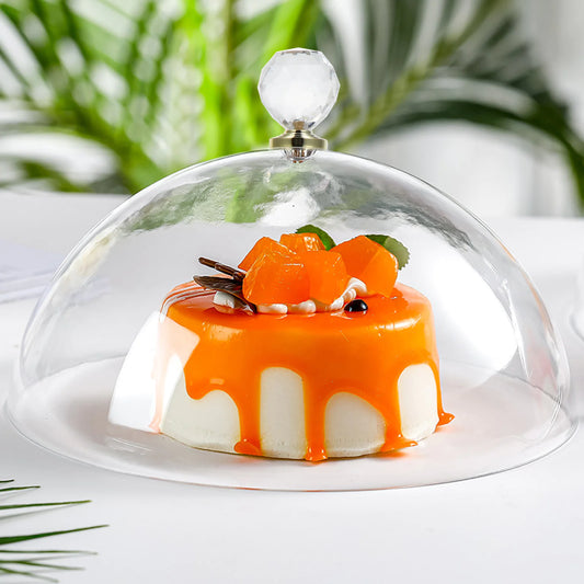 Acrylic Cake Insulation Table with Insect-proof Cover