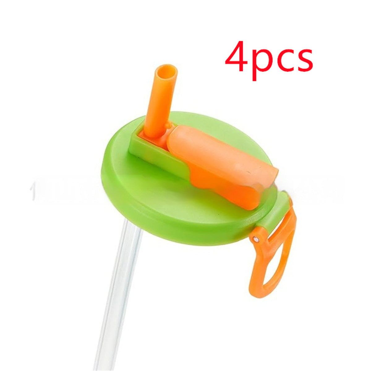 Soda Can Lid with Straw