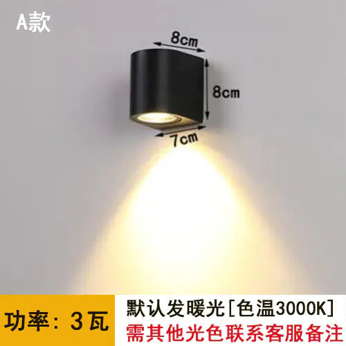 Outdoor Waterproof Double-Head Wall Light Fixture