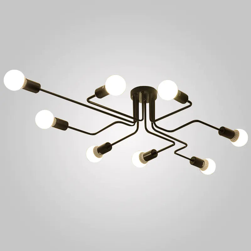 Modern Loft Style Retro Iron Ceiling Light Fixture