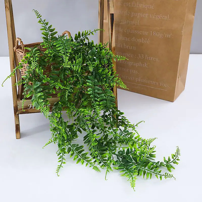 Artificial Hanging Fern Plant Decor