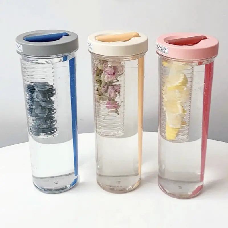 In Style Portable Plastic Juice Cup with Straw