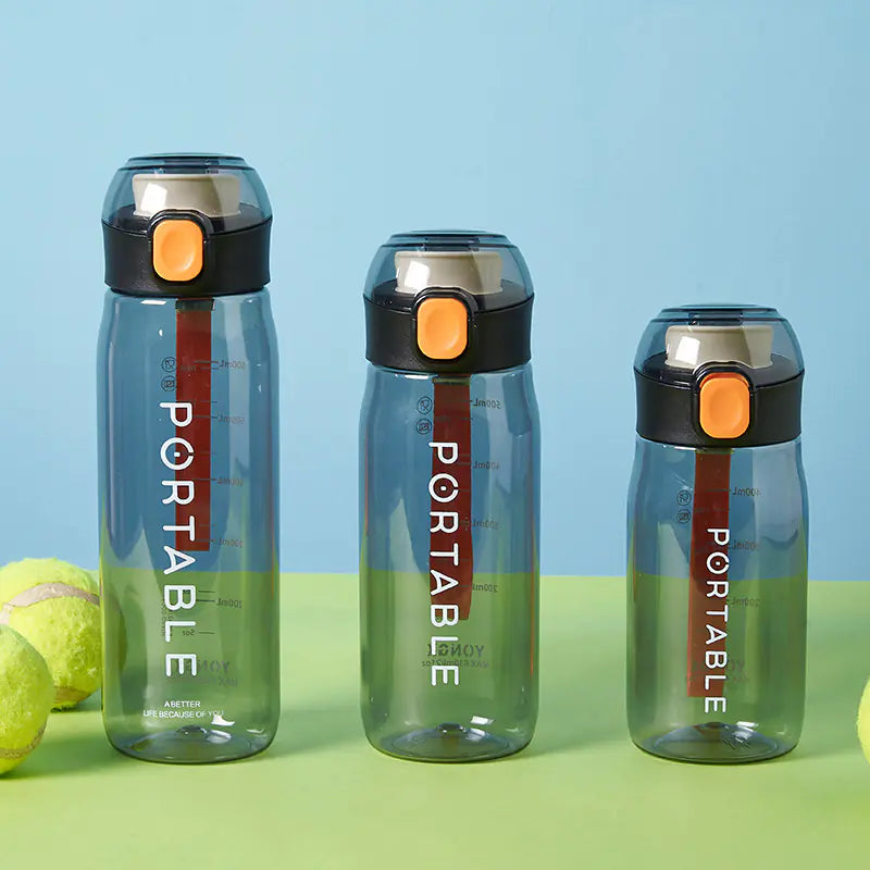 One-Touch Pop-Up Portable Sports Water Bottle